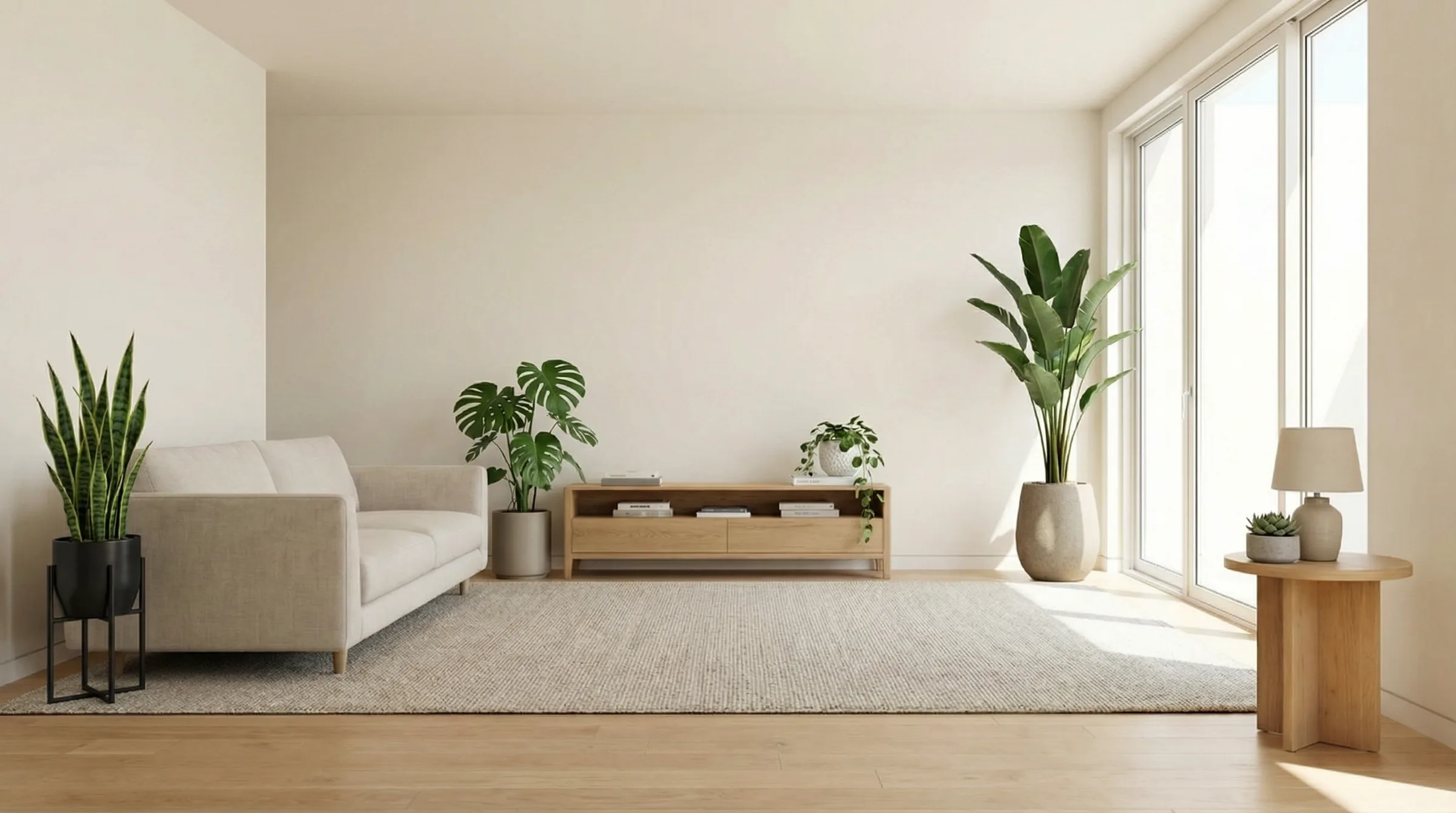 Plant-rich interior designed by PlantsMark